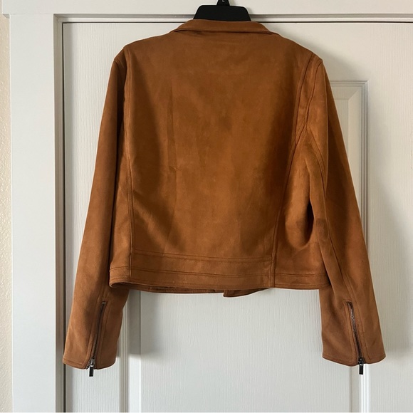 Tan Brown Suede leather Jacket - Picture 5 of 7